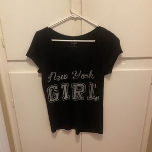 3/$10 Black Express vneck top